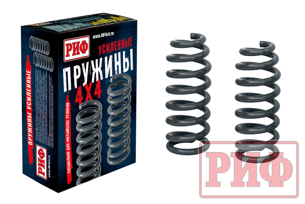 Пружины РИФ передние Mitsubishi L200 2005-2015/2015-2023/Pajero Sport II 2009-2015 50-100 кг лифт 40 мм