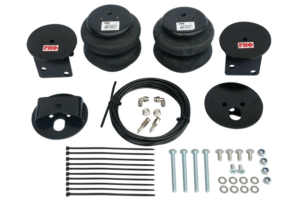 Пневмоподвеска РИФ для Mitsubishi L200 2015+ на задний мост для лифтованной подвески 50 мм