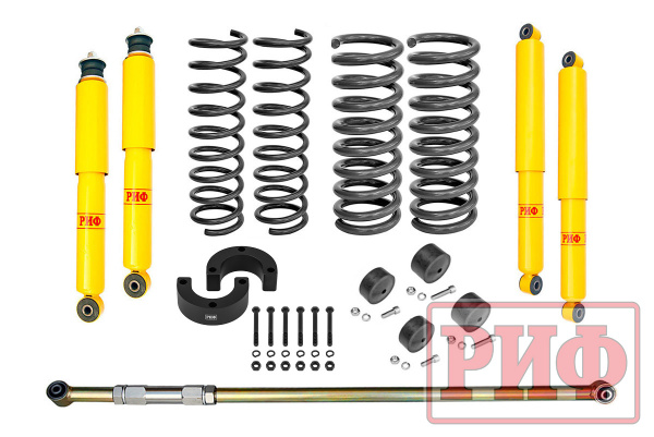 Лифт-комплект РИФ R-AIR ВАЗ Нива 21214М, Legend лифт 50 мм +0-50 кг