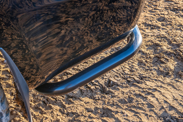 Бампер задний силовой/защита штатного бампера РИФ Toyota Land Cruiser 200 2007-2015 c квадратом под фаркоп, стандарт