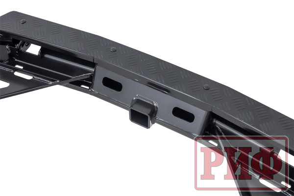 Бампер РИФ задний силовой/защита штатного бампера Haval H5 2019-2021 c квадратом под фаркоп