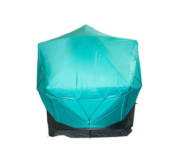 Шатер "СЛЕДОПЫТ" быстросборный, 5 стен, h-2,30 м, 3,4х3,25 м, S по полу 7,6 кв.м, цв. WATERFALL