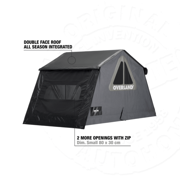 3 Палатка на крышу автомобиля AUTOHOME OVERLAND SMALL SAFARI EXPLORER, тент карбон, лестница 220 мм