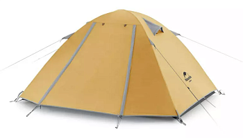 Палатка Naturehike P-Series 4-местная, алюминиевый каркас, желтая