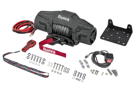 Лебёдка автомобильная электрическая 12V Runva EWV6000FSR 2722 кг (синтетический трос)