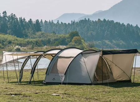 Палатка Naturehike Cloud Vessel Tunnel UPF 50+ 5-6 местная L, песочный
