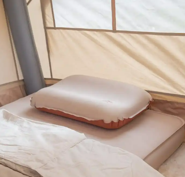 3 Подушка самонадувающаяся Naturehike 46x30x17см, бежевая
