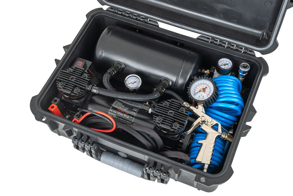 Компрессор автомобильный переносной 12V YURUI 119 л/мин 13,6 атм