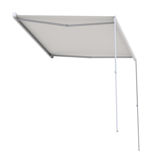 2 Маркиза автомобильная РИФ 2,0х1,5 м кассетная, привод механический, ручной, корпус белый