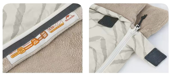 1 Мешок спальный Naturehike Shanmi, 210х80см, (ТК: +13C), (правый), бежевый