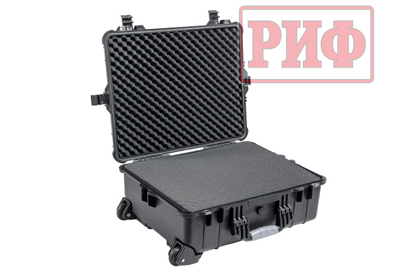 Кейс защитный ударопрочный РИФ 616х493х220 мм на колесах с телескопической ручкой