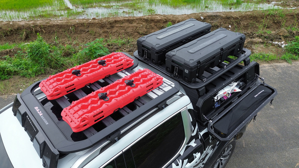 Силовой каркас-кунг Baja Racing (тип А) с 2-мя малыми рыбацкими ящиками Mitsubishi L200, Isuzu D-MAX, Nissan Navara