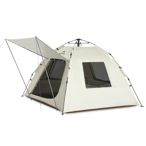 Палатка Naturehike Ango S, 3-местная, быстросборная, капучино