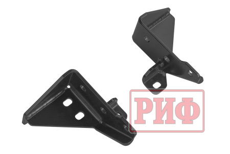 Бампер задний силовой/защита штатного бампера РИФ УАЗ Патриот 2015+ с квадратом под фаркоп, стандарт