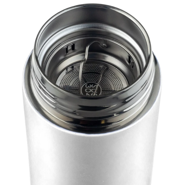 Термос PERFEO 450 мл, с ситечком, белый