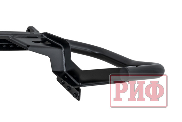 Бампер РИФ задний силовой/защита штатного бампера Mitsubishi Pajero Sport 2021+ c квадратом под фаркоп