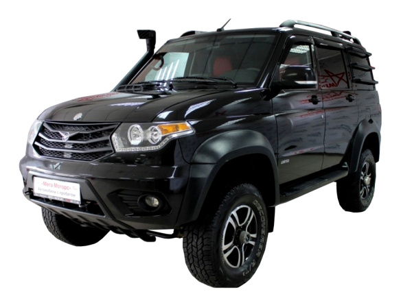 Расширители арок УАЗ Патриот 2015+ шагрень (+30 мм) (1 бак) Расширители арок УАЗ Патриот 2015+ шагрень (+30 мм) (1 бак)