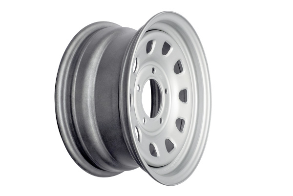 Диск усиленный для ВАЗ НИВА стальной серебристый 5x139,7 7xR15 d98,5 ET+25 (треугольник)