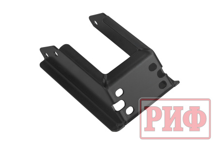 Бампер задний силовой/защита штатного бампера РИФ УАЗ Патриот 2015+ с квадратом под фаркоп, стандарт