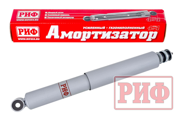 Амортизатор усиленный РИФ задний газовый Toyota Land Cruiser 80/105 лифт 50 мм