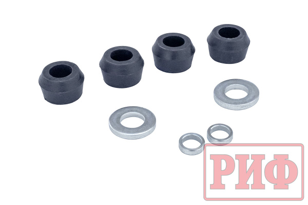 Амортизатор усиленный РИФ задний газовый Toyota Hilux 2005-2014, LC 60-70 (рессорная подвеска), Sollers ST6, Jac T6 лифт 0-45 мм и Jac T9 штатный