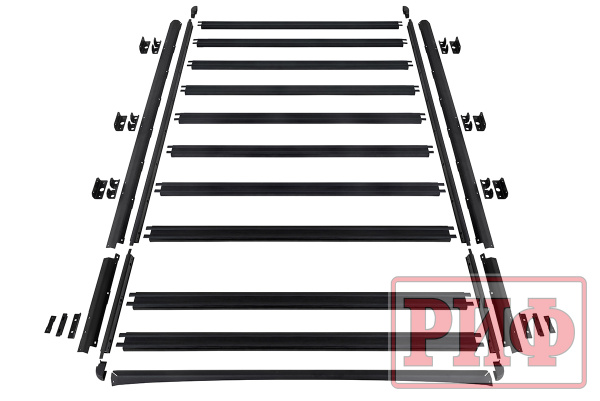 Багажник экспедиционный (платформа) алюминиевый РИФ 1600x2650 мм для ГАЗ Соболь NN с вставкой RIF008-16572 (2 места)