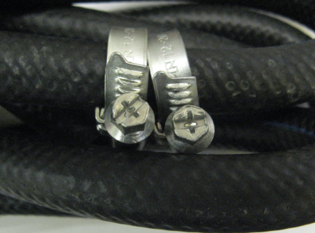 Шланг газовый для портативных плит, 2 м + 2 хомута