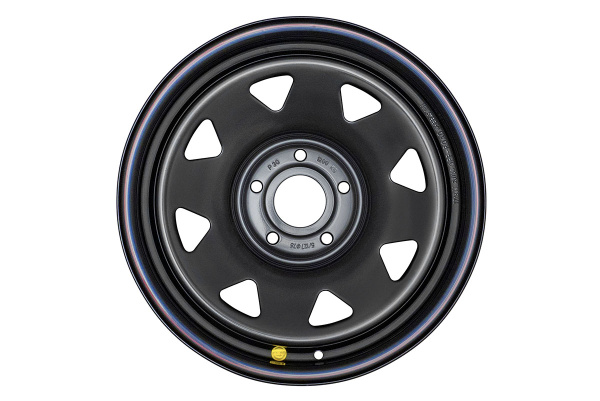Диск усиленный JEEP стальной черный 5х127 8xR17 d75 ET+30 (треуг. мелкий)