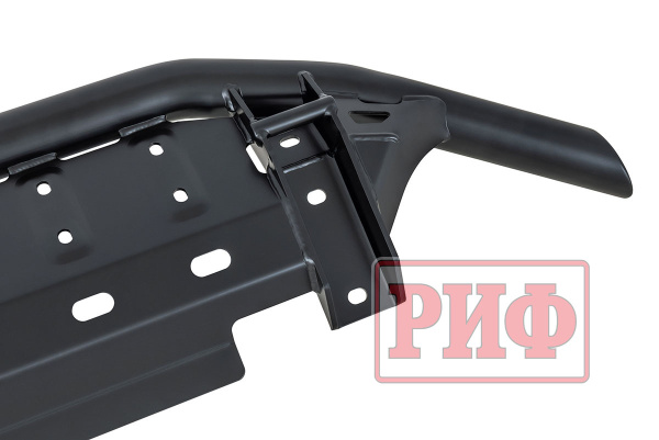 Бампер РИФ силовой передний/защита штатного бампера Toyota Land Cruiser Prado 120 c защитой радиатора