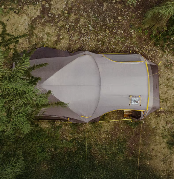 Палатка Naturehike KOTA 6, 6-местная, алюминиевый каркас, серо-коричневая