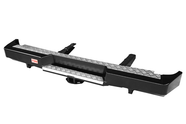 Бампер РИФ силовой задний для ГАЗ Соболь с квадратом под фаркоп стандарт