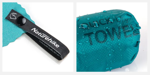 3 Полотенце кемпинговое Naturehike MJ01, 40х80 см, бирюзовое 3 Полотенце кемпинговое Naturehike MJ01, 40х80 см, бирюзовое