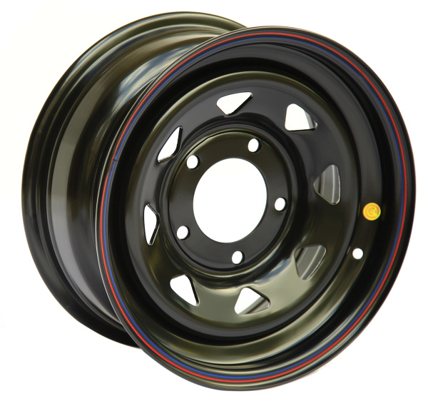 Диск усиленный ВАЗ НИВА стальной черный 5x139,7 7xR16 d98,5 ET+25 (треугольник мелкий) (уценка)