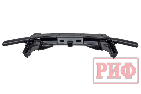 Бампер задний силовой/защита штатного бампера РИФ Renault Duster 2021+ c квадратом под фаркоп