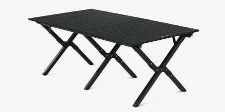Стол туристический Naturehike Star Jane L01 складной, 117х60х44 см, с Х-образными ножками, черный