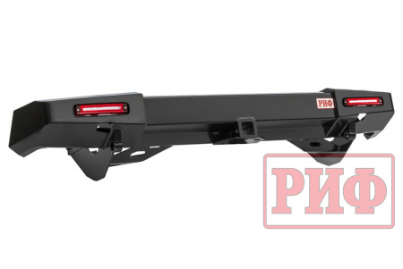 Бампер РИФ задний с фаркопом и фонарями Mitsubishi Pajero Sport NEW Бампер РИФ задний с фаркопом и фонарями Mitsubishi Pajero Sport NEW