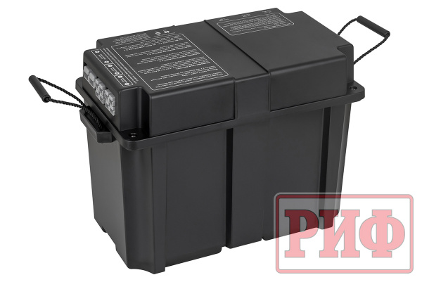 Бокс аккумуляторный 2xUSB, 2x12В, вольтметр с индикацией 420х250х330