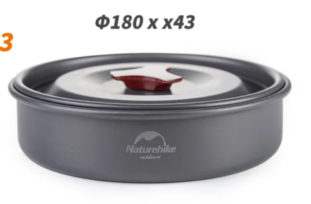 Набор посуды Naturehike туристический 3 в 1 (3 миски+половник)