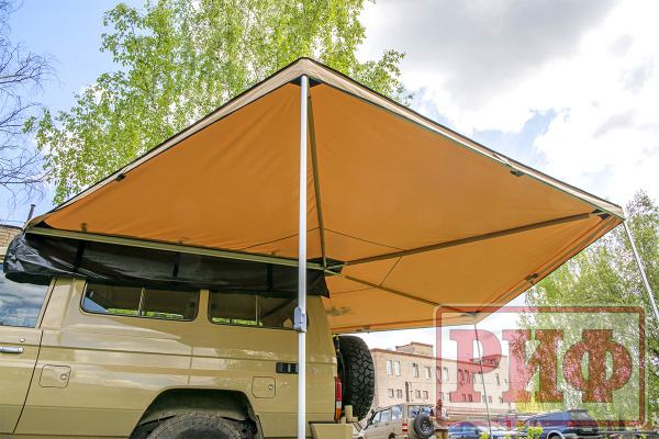 Маркиза автомобильная РИФ веерная 2,5х2,5 м (левая)