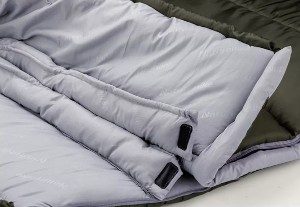Мешок спальный Naturehike U350, (190х30)х75 см, (правый) (ТК: +1C), темно-зеленый