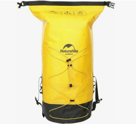 5 Рюкзак туристический Naturehike 30 л, ПВХ, желтый