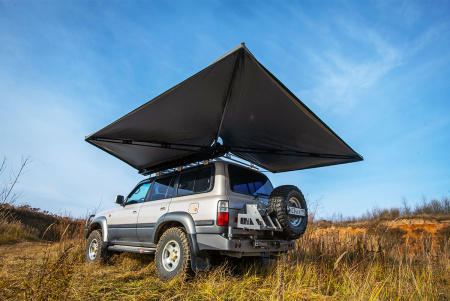 Маркиза автомобильная РИФ безопорная, веерная 2,3х2 м (левая)