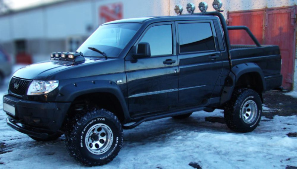 Расширители колёсных арок УАЗ Патриот пикап (без накладок на передний бампера) Расширители колёсных арок УАЗ Патриот пикап (без накладок на передний бампера)