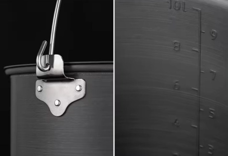 Котелок туристический Naturehike 10 л, алюминий