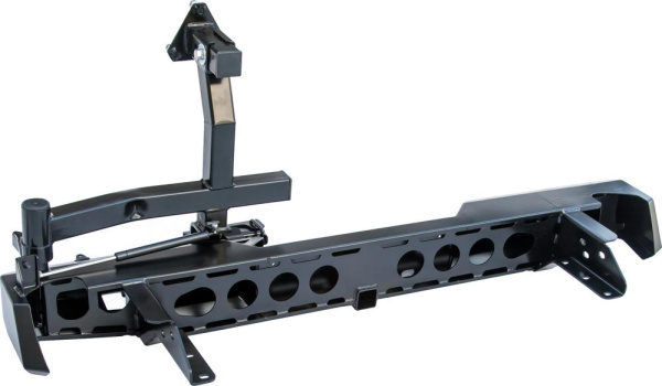 Бампер РИФ задний Nissan Navara D40 с фаркопом и калиткой