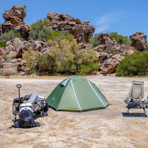 Палатка Naturehike Bleik Series 2-местная, тип B, алюминиевый каркас, зеленая