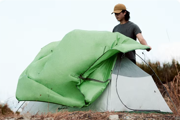Палатка Naturehike Cloud Up Base 2-местная, алюминиевый каркас, зеленая