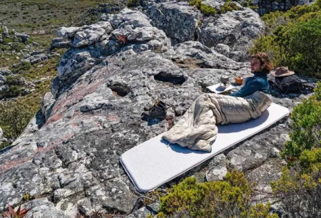 Коврик самонадувающийся Naturehike, 200x65x3 см, серый