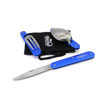 Набор столовых приборов "СЛЕДОПЫТ", нержавеющая сталь, блистер. (ложка, вилка, нож)