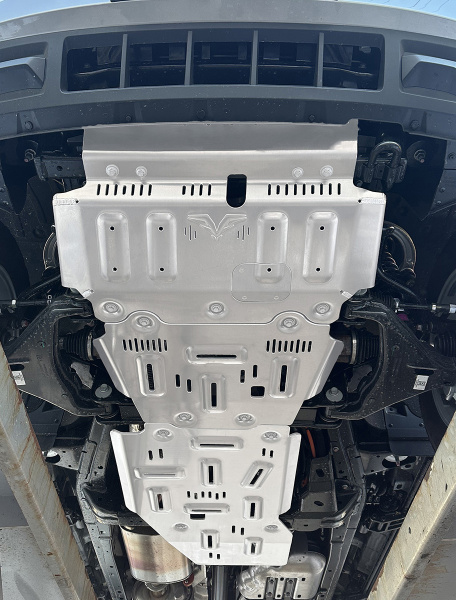 Защита Falcon радиатора, картера, РК, КПП для Gen 4 GWM Tank 400 (базовая версия), алюм. 8 мм